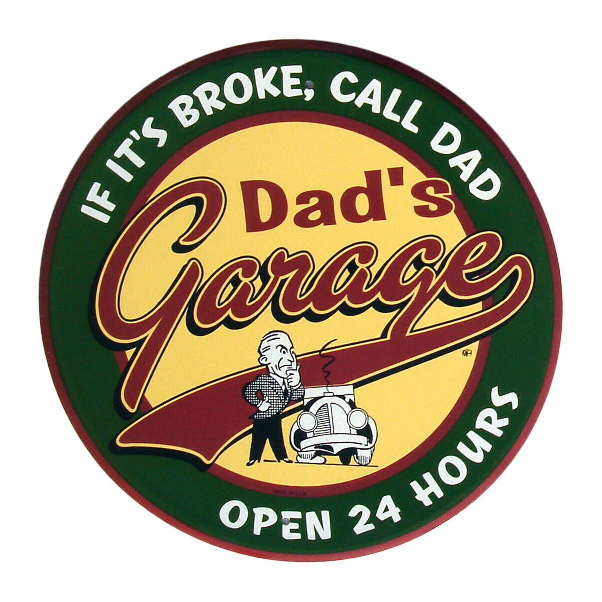 Metal DAD\'S GARAGE Tin Sign Pop Pop\'s Shop/Dads Shed Wall Decor Dad/Father Gift