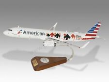 Airbus A321 American Airlines Solid Mahogany Wood Handcrafted Display Model picture