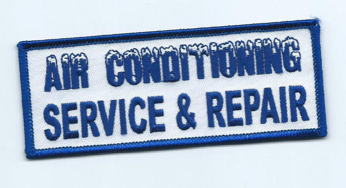 Air Conditioning Service & Repair patch 1-3/4 X 4-1/2  #2017