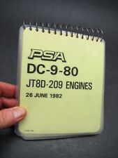 1982 McDonnell Douglas PSA Airlines DC-9-80 33 Page Checklist .. picture