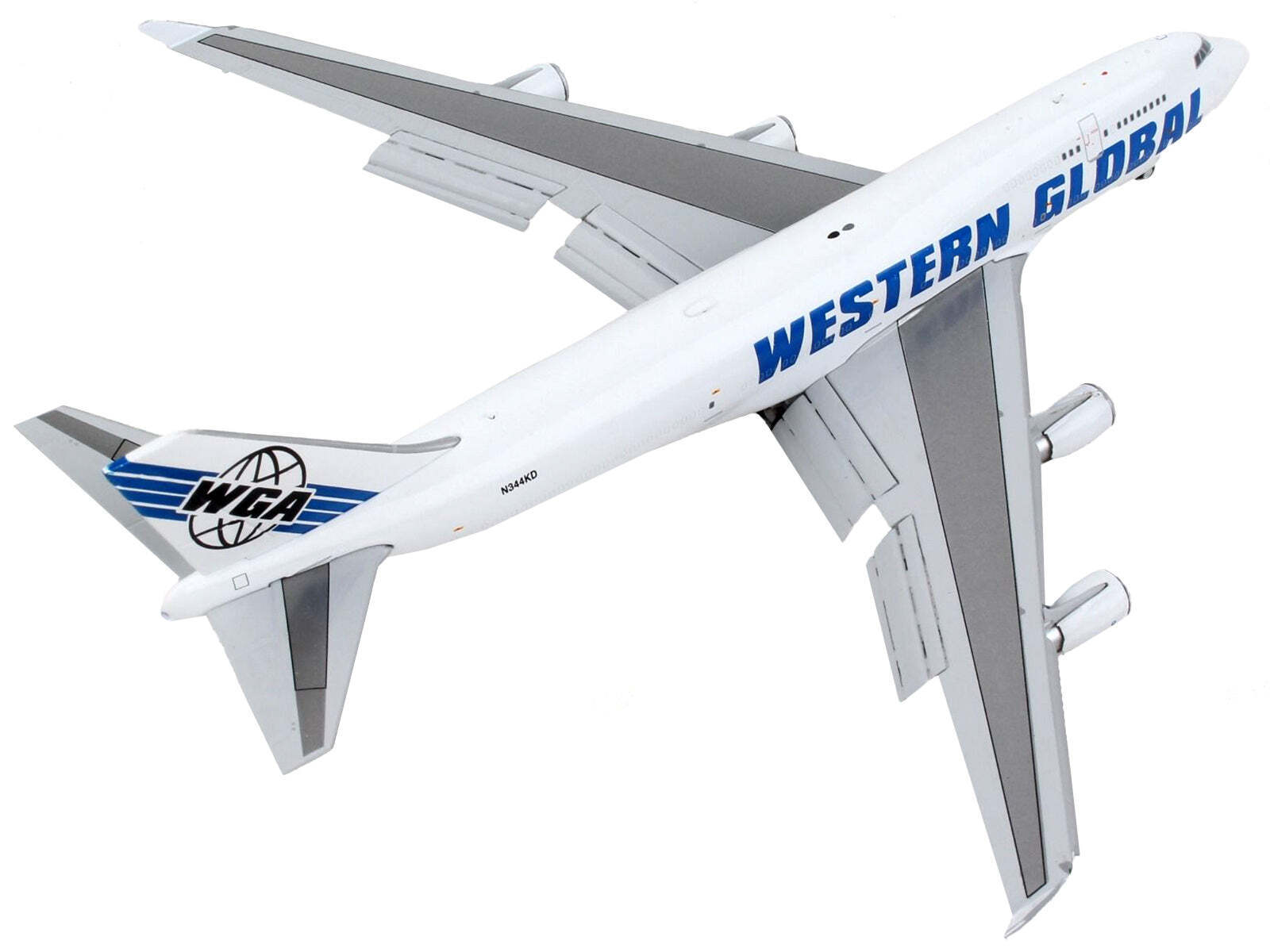 Boeing 747-400F Commercial Flaps Down Western 1/400 Diecast Model Airplane