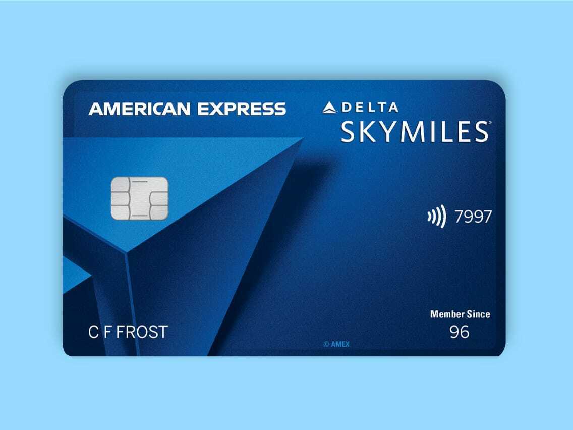 AMEX Delta Airlines Skymiles Blue Credit Card get 10,000 Miles NO Annual Fee