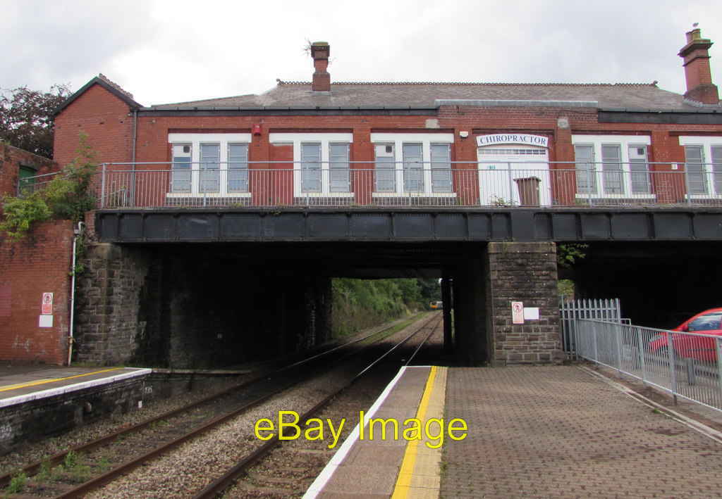 Photo 6x4 East side of Cardiff Road railway bridge, Caerphilly Viewed fro c2018