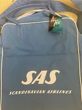 Vintage SAS Scandinavian Airlines Travel Bag Shoulder NOS Never used 1970s 80s picture