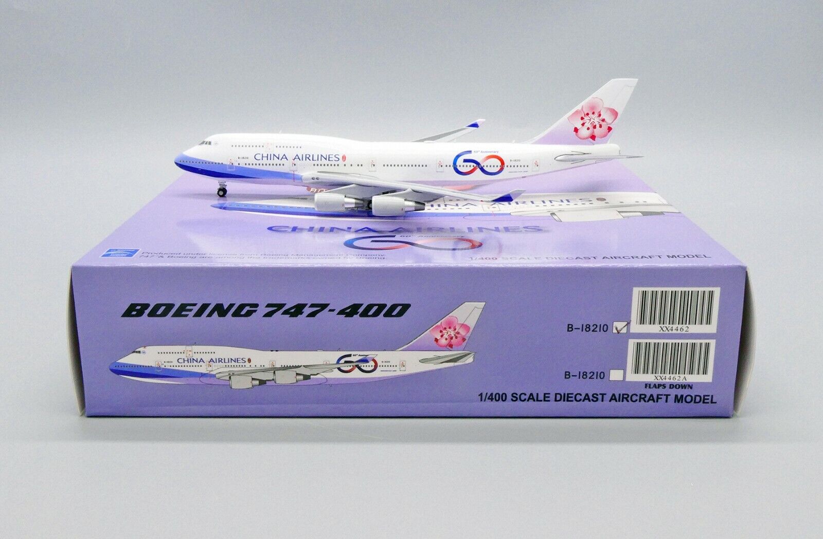 China Airlines B747-400 Reg: B-18210 Scale 1:400 JC Wings Diecast XX4462