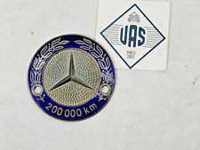Mercedes 200,000 KM 200k Kilometer W108 Classic Enamel Grille Badge 108EX44510 picture