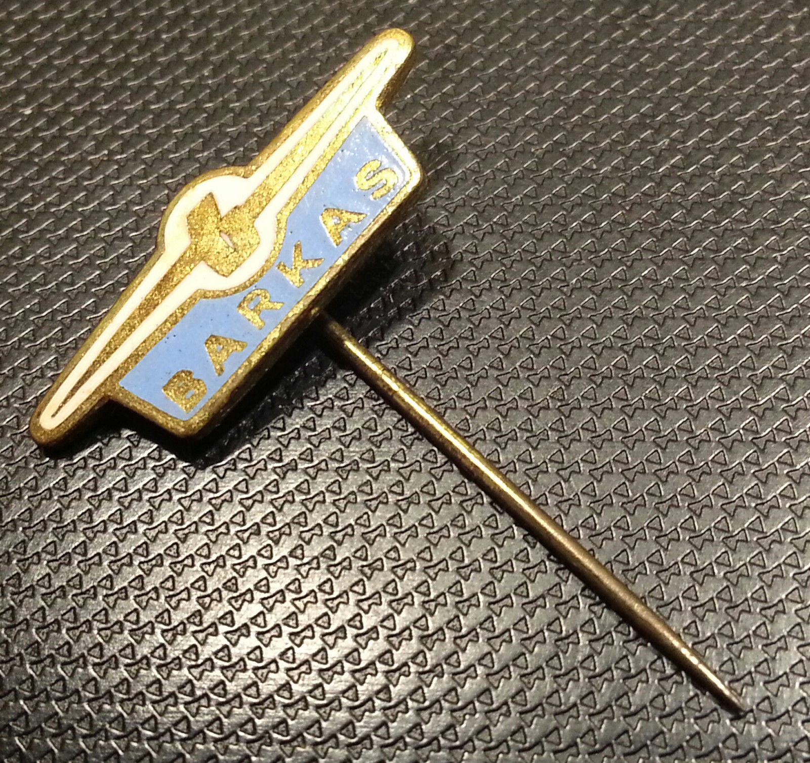 Barkas Enameled Lapel Pin 1 1/32x0 11/32in 60er Years Old+ Original
