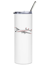 TWA Lockheed Constellation Stainless Steel Water Tumbler with straw - 20oz. picture
