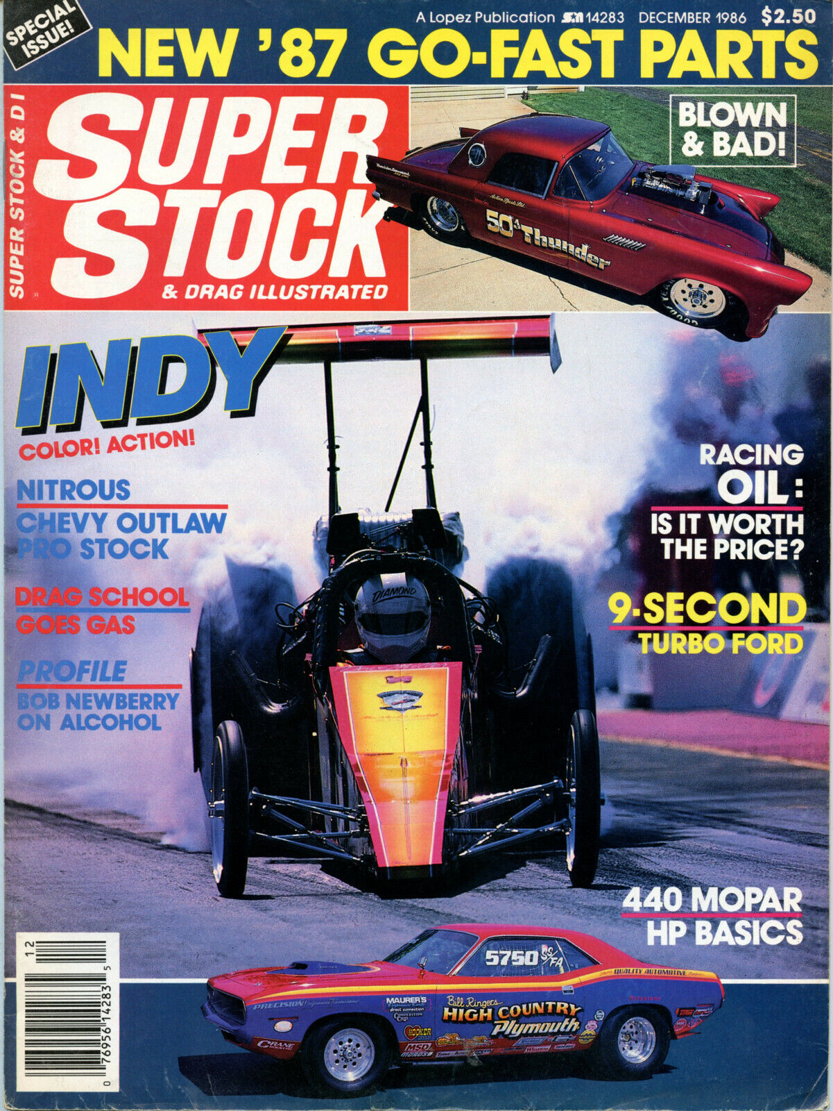 Super Stock & Drag Illustrated December 1986 Indy  BOB NEWBERRY