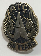 Pin Rare Vintage, ATC Air Traffic Controllers 50 Years Tie Tack Lapel  picture