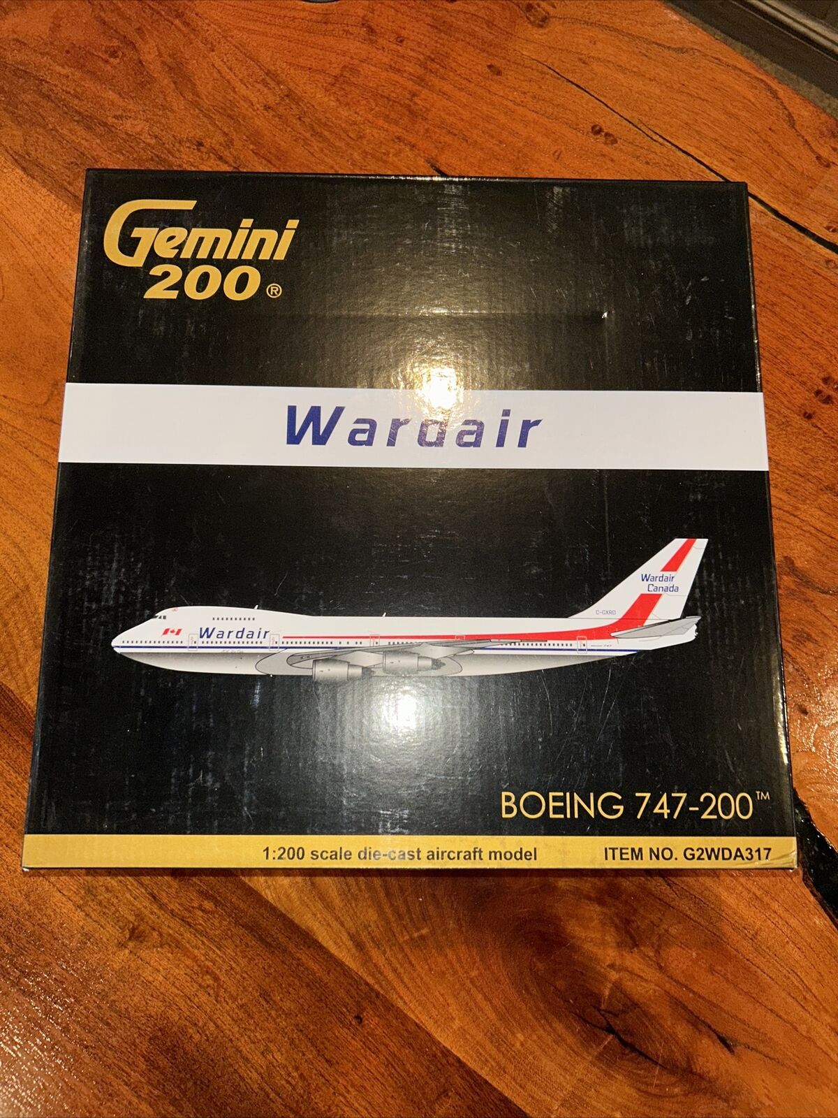 Boeing 747-200 Gemini200 Wardair Canada 1:200 New