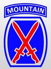10th Mountain Division Vinyl Window Sticker Decal - Color picture