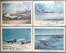 Pan Am Clipper Airline Airplane MENU Collection 4 Menus John McCoy 747SP L-1011 picture