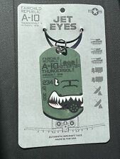 Jet Eyes Fairchild Republic A-10 Thunderbolt 2 Plane Tag Dk Green SOLD OUT LAST1 picture