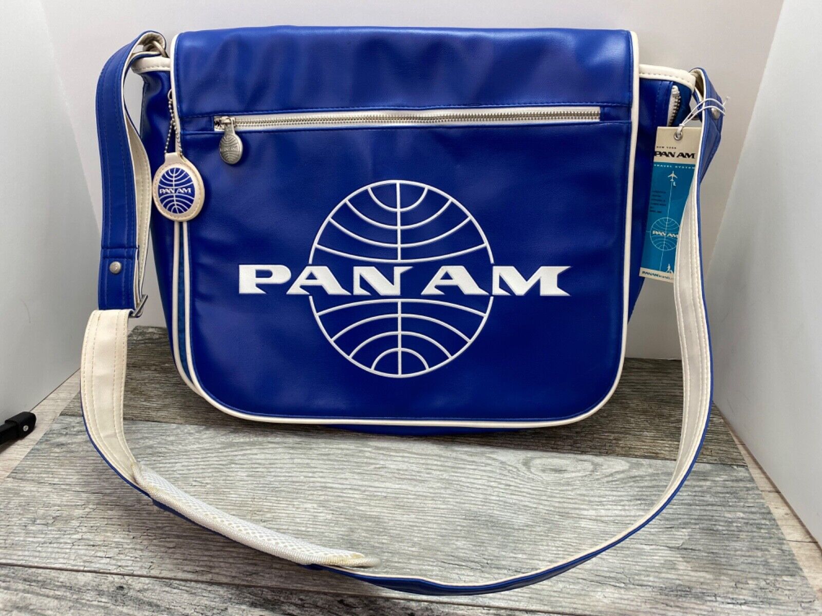 PAN AM Airline Tote messenger  laptop carry on Travel Bag