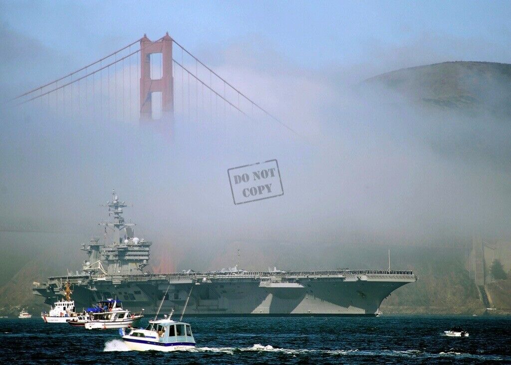 US NAVY USN aircraft carrier USS Carl Vinson (CVN 70) 8X12 PHOTOGRAPH AC1