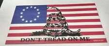 Early USA American Flag Dont Tread on Me Magnet Car Truck Vehicle MADE IN USA picture