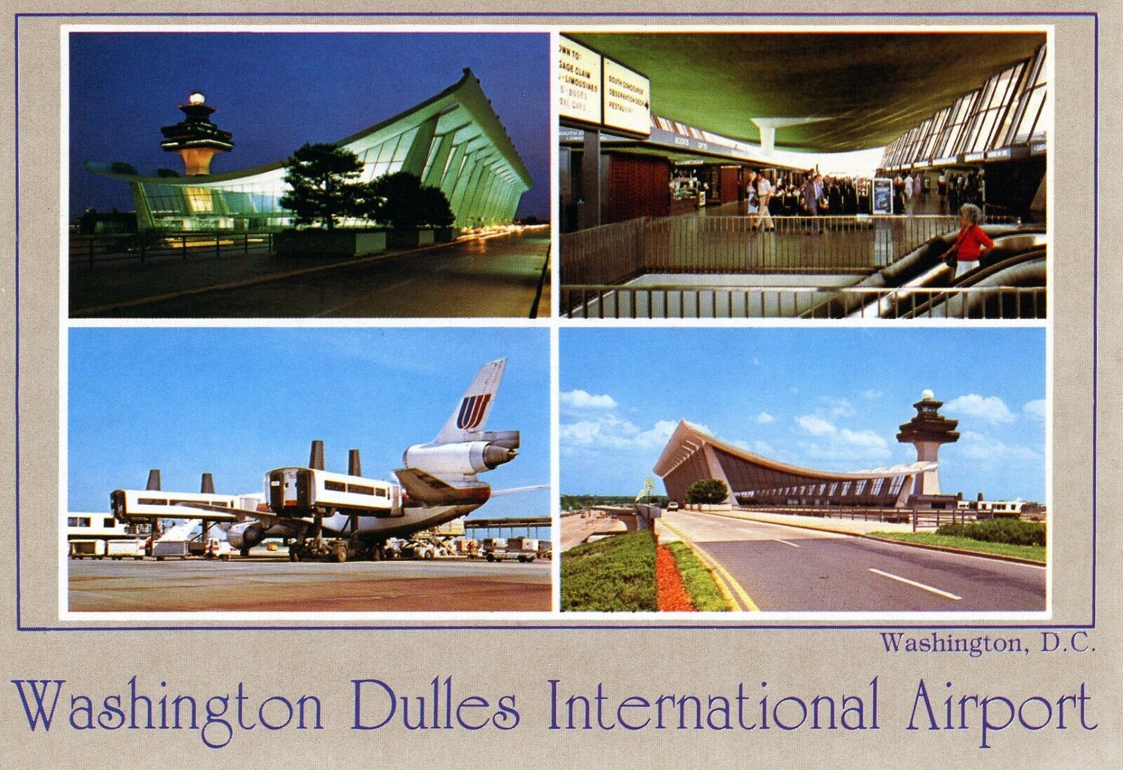 WASHINGTON D.C. DULLES  AIRPORT  SERVED BY  UNITED  AIRLINES  39