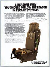 1985 McDonnell Douglas Escape Systems Aviation Ad ACES Pilot Ejection Seat USAF picture