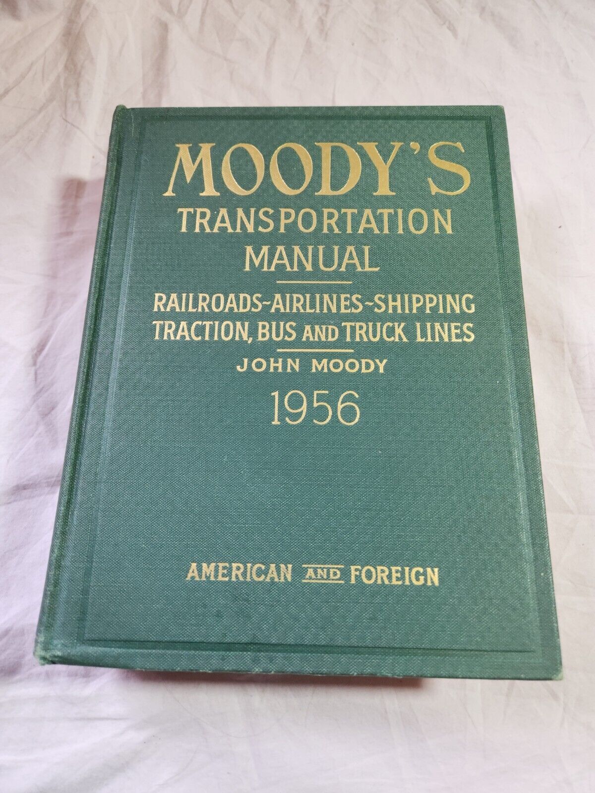 Moody\'s Transportation Manual American and Foreign- John Moody 1956 MAPS