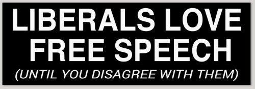 Anti-Liberal bumper sticker decal \