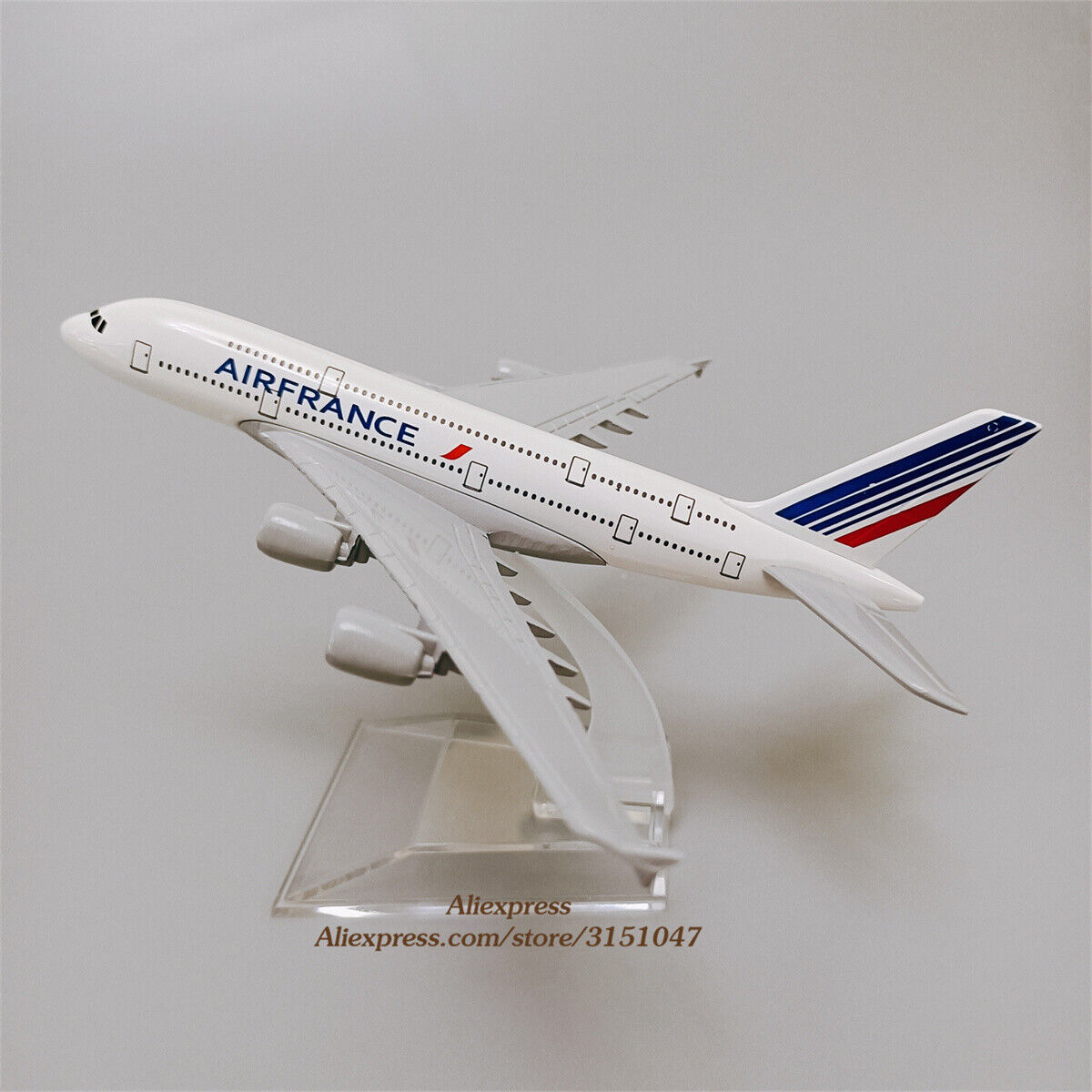 Air France Airbus A380 Airlines Airplane Model Plane Alloy Metal Aircraft 16cm