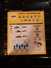 Scoot Air Airbus A320 Rev1 Oct2018 Safety Card  picture