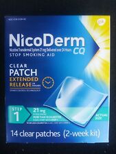 NicoDerm CQ Step 1 Clear Nicotine Patch 2 week kit picture
