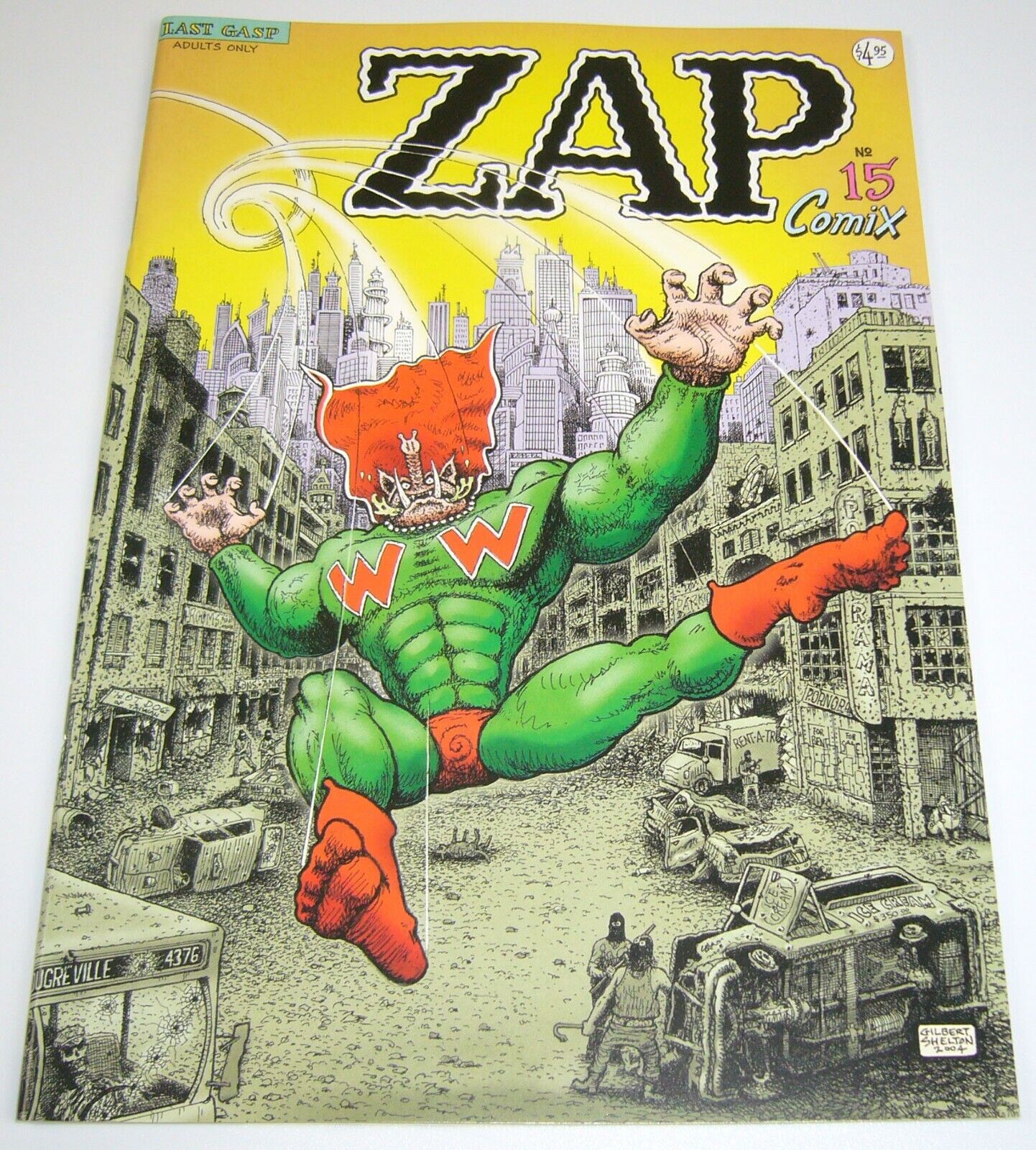Zap Comix #15 VF/NM (1st) print - robert crumb - gilbert shelton  wonder warthog