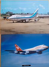 BOEING 747SP Postcards. QANTAS & AEROLINEAS ARGENTINAS, Unused picture