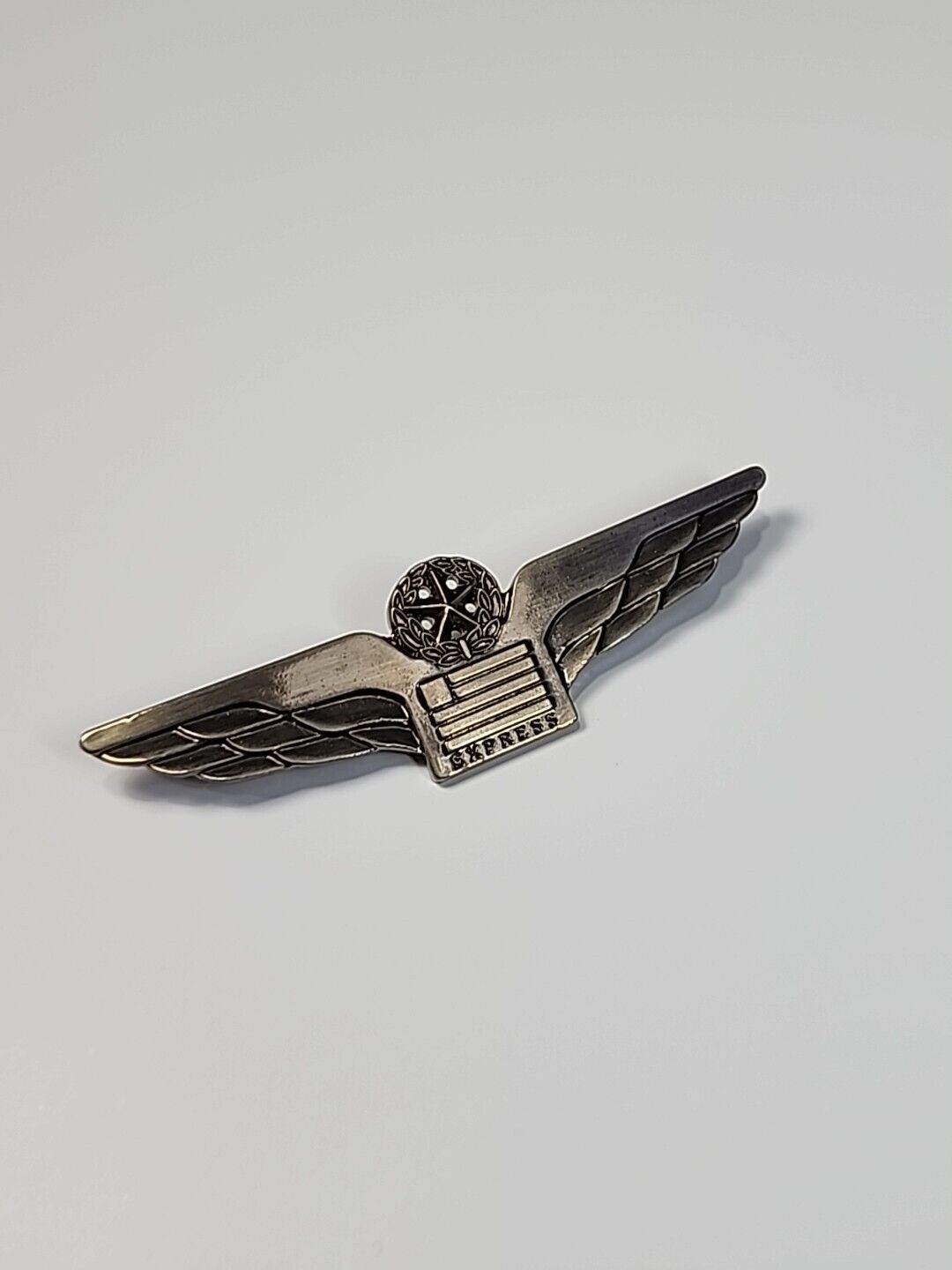 U.S. Airways Express Pilot's Wings Badge Pin Star & Laurel Wreath Vintage