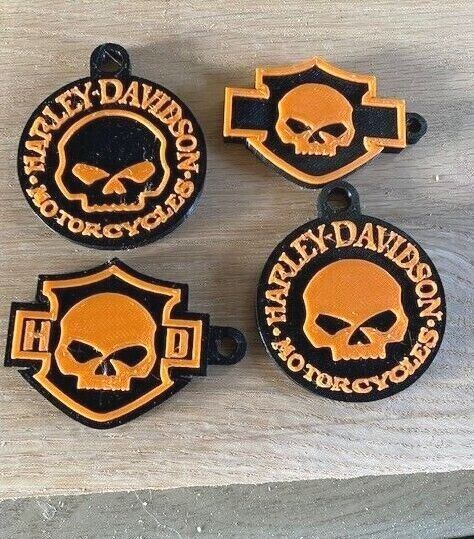 4 Harley-Davidson Willie G MotorCycle Key Chains