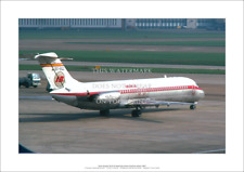 Iberia Douglas DC-9 A2 Art Print – London Heathrow 1983 – 59 x 42 cm Poster picture