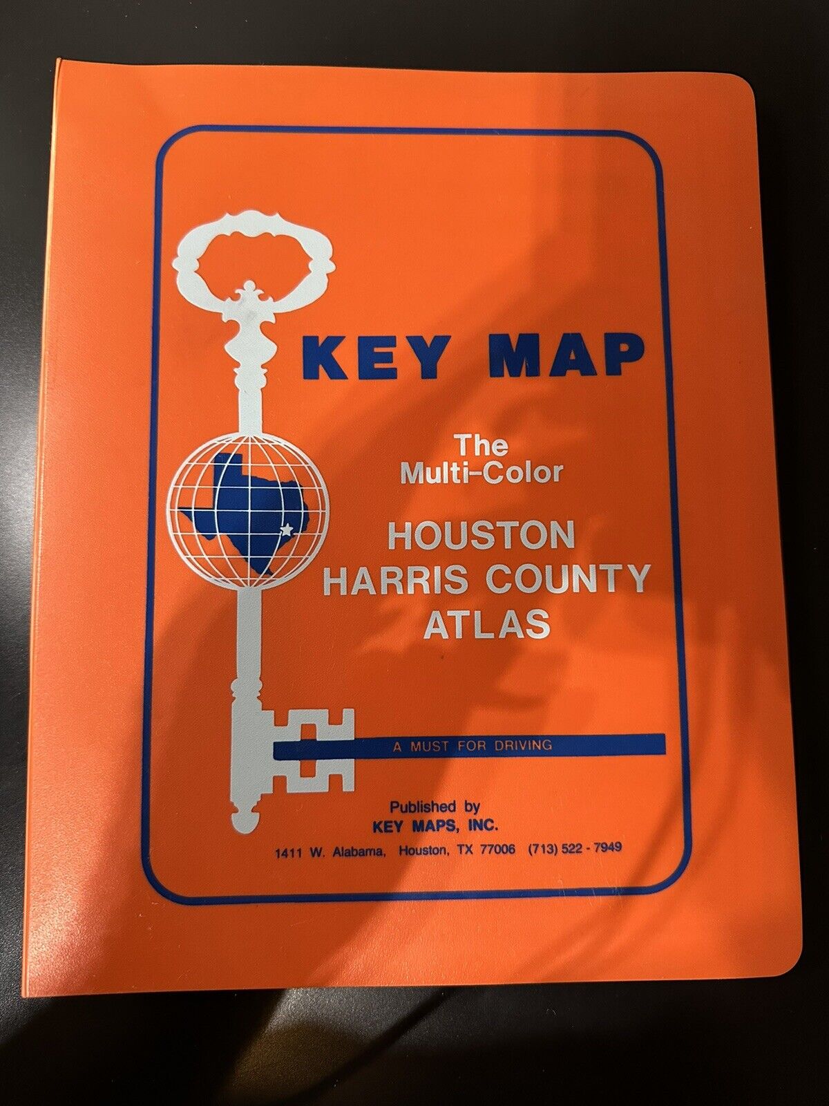Key Map Harris County Houston Vintage 32nd Edition Spiral Bound 