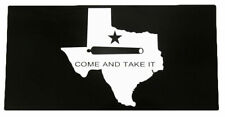 Texas State Gonzales Come And Take It Black White Vinyl Decal Bumper Sticker picture