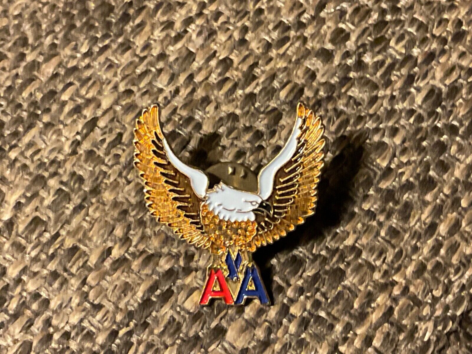 Vintage American Airlines Hat Lapel Pin Eagle AA RARE