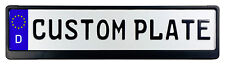 Custom German License Plate with Small Font (up to 11 characters) and Frame picture