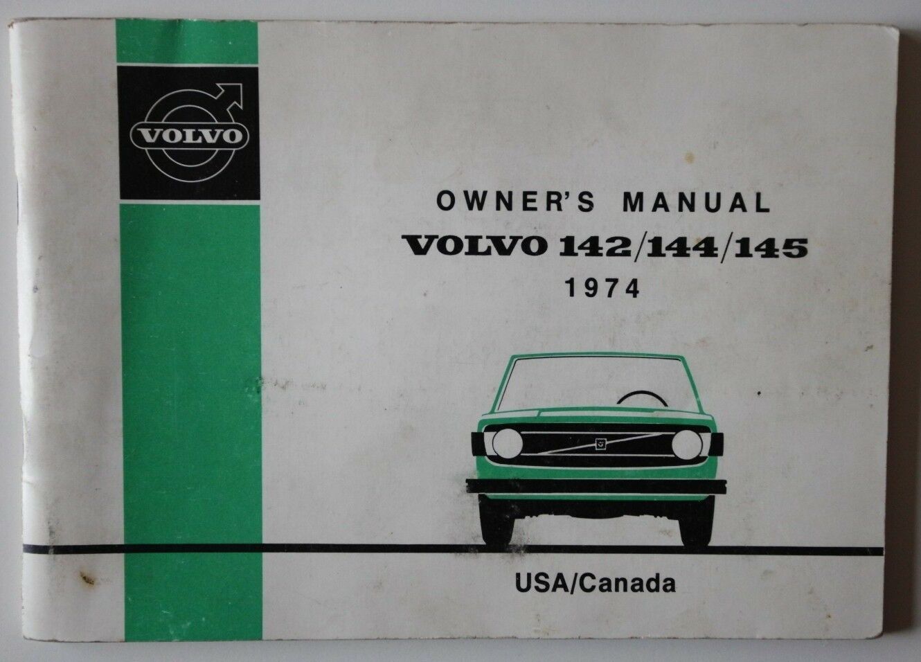 1974 Volvo 142 144 145 Owners Manual + Glove Box Binder - English - Canada