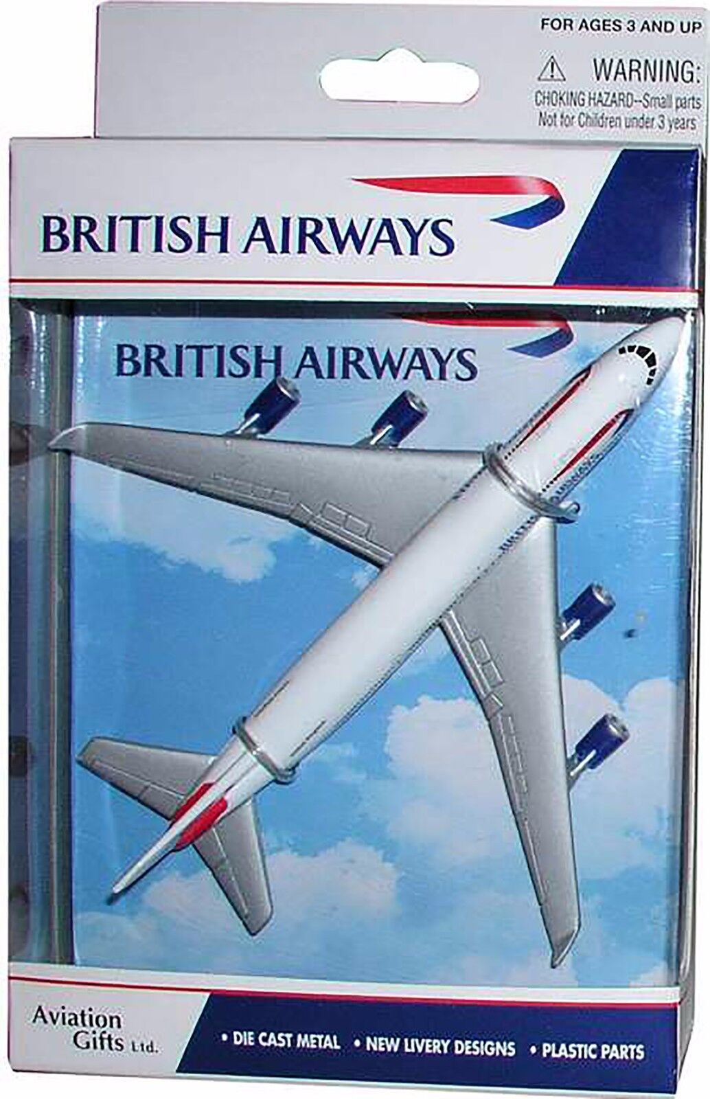 DARON REALTOY RT6004 British Airways Boeing 747 1:500 Diecast, with stand. New