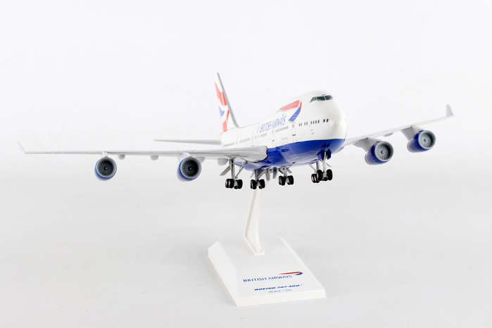 Skymarks SKR304 British Airways 747-400 1/200 Scale with Stand and Gears #G-CIVX