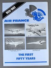 AIR FRANCE 50 YEAR HISTORY AIRLINE BROCHURE 1933-1983 AF  picture