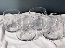 NEW ALESSI FOR DELTA AIRLINES SHORT STEMLESS WINE GLASS 4 GLASSES FOR ONE PRICE picture