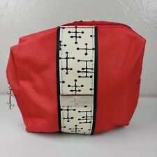 American Airlines Eames Empty Toiletry Bag Red Dot Pattern Small Zipper Pouch picture