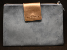 AIR FRANCE Blue Suede Amenity Kit First Class Bag picture