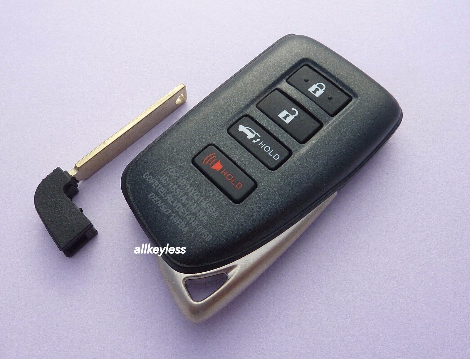 Unlocked OEM LEXUS NX LX smart keyless entry remote fob HYQ14FBA +Insert key