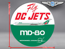 OLD ALITALIA LIVERY ROUND MD80 MD 80 FLY DC JETS DECAL / STICKER picture