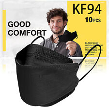 10/50/100 Pcs Black KF94 Protective Face Mask BFE ≤ 95% Disposable KF94 Masks picture