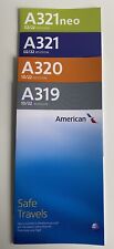 American Airlines Airbus A319/320/321/321neo Safety Card Set picture