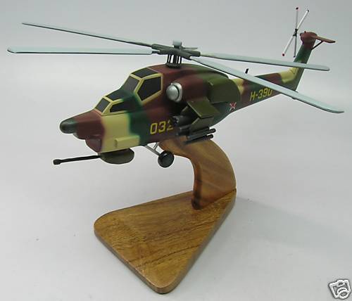 Mi-28 Havoc Mil Helicopter Airplanes Wood Model Big