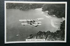 Imperial Airways  Short Calcutta Flying Boat  1930's Vintage Photo Card   picture